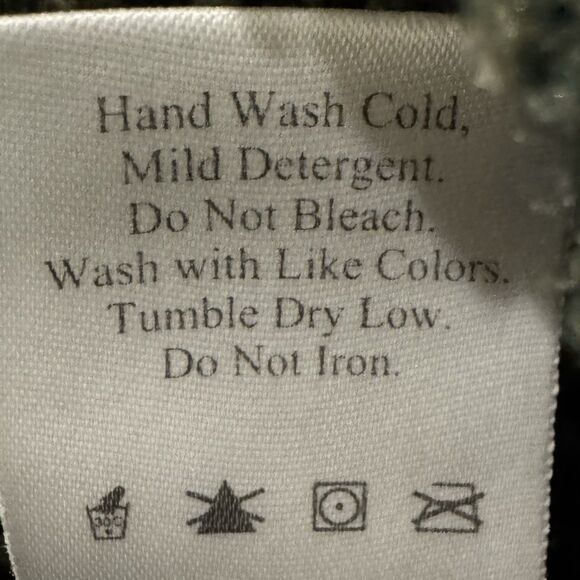 Vintage Coldwater Creek Turtleneck Sweater Sz S Roll Hem Green Knit Pullover USA - Picture 4 of 7